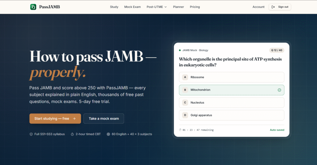 What is PassJAMB
